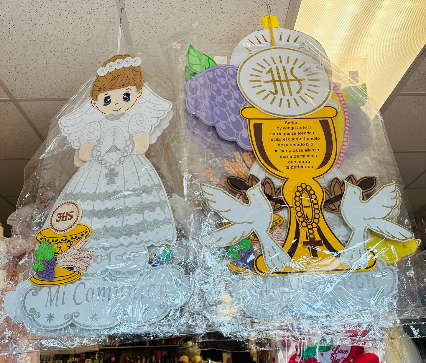 Foam First Communion Wall Decoration - Decoración de pared Fomi para Primera Comunión.