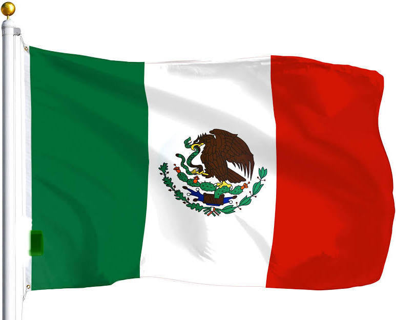  Mexican Flag 3x5 ft - Bandera de México 3x5ft