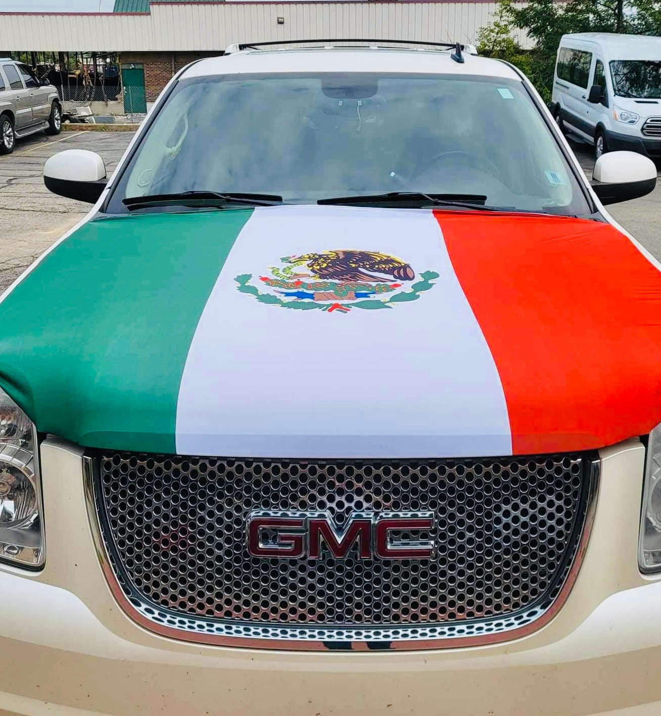 Mexico Flag Hood Cover Truck -Bandera de Mexico para Cofre de Camioneta