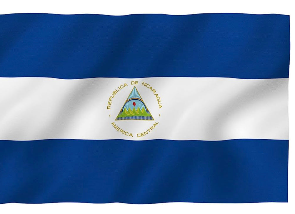 NICARAGUA FLAG 3X5FT - BANDERA DE NICARAGUA 3X5FT