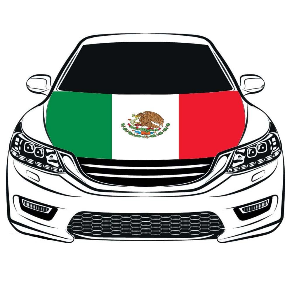 Mexico Flag Hood Cover Truck -Bandera de Mexico para Cofre de Camioneta