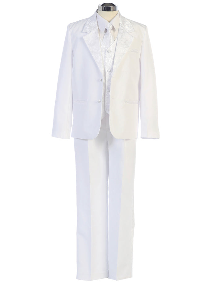 Traje blanco para niño