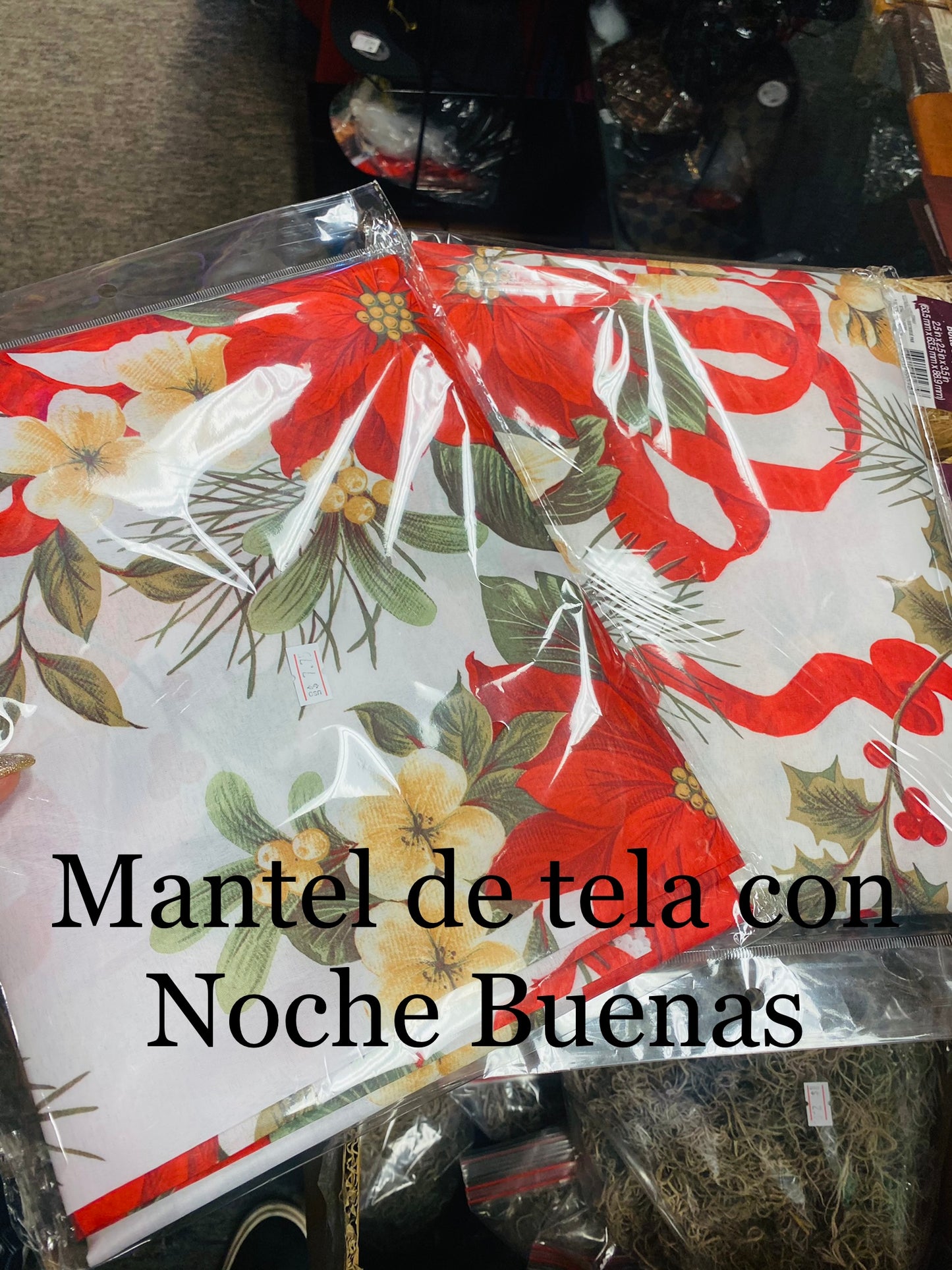 Mantel de Flores Noche Buena