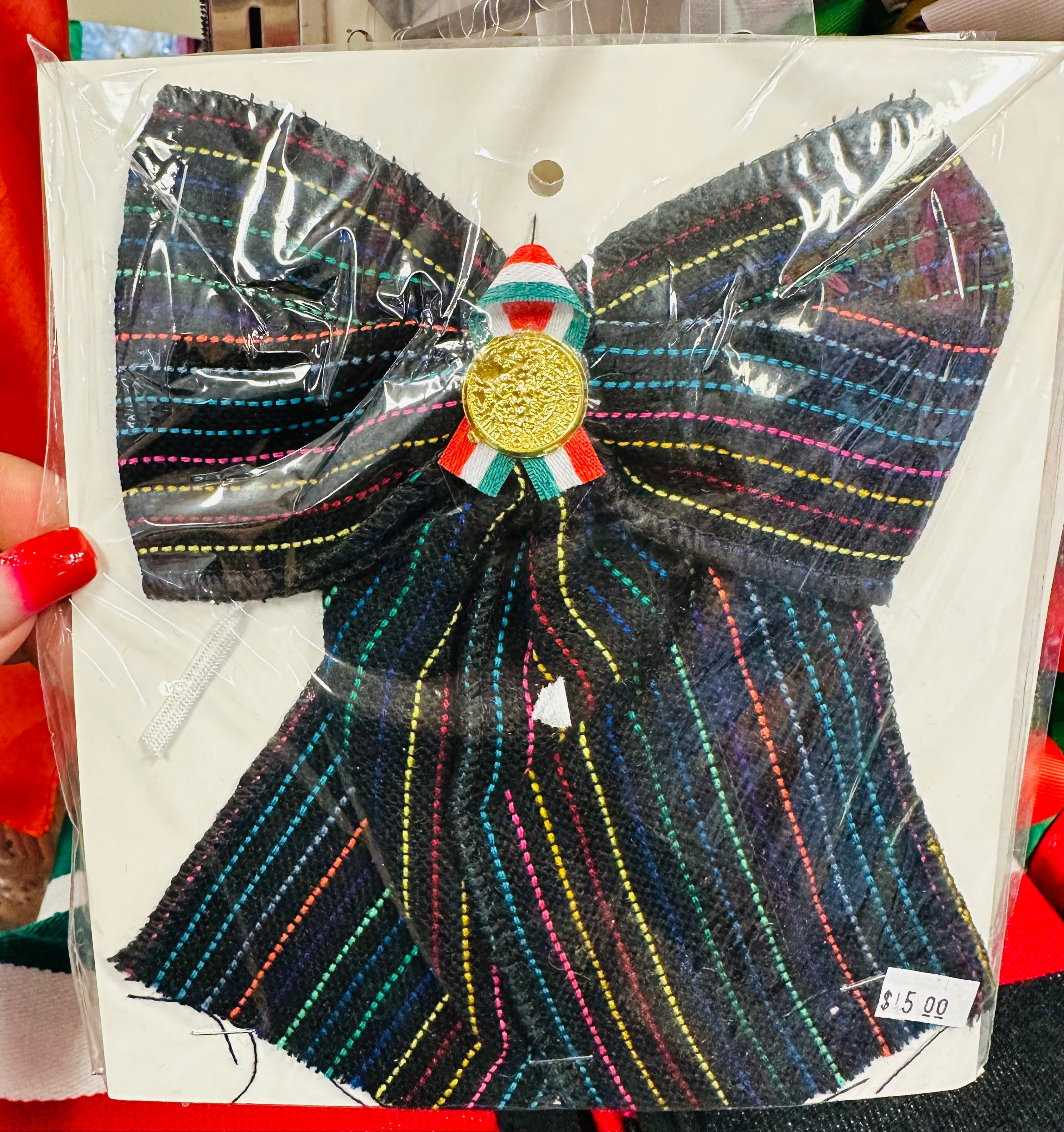 Mexican bow tie one size - Moño de Tela unitalla – Mozita's