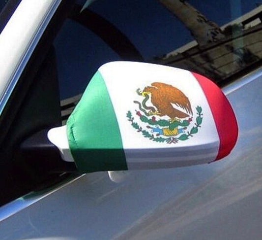 Mexico Flag Side View Mirror Covers- Funda para Espejo retrovisor bandera de Mexico